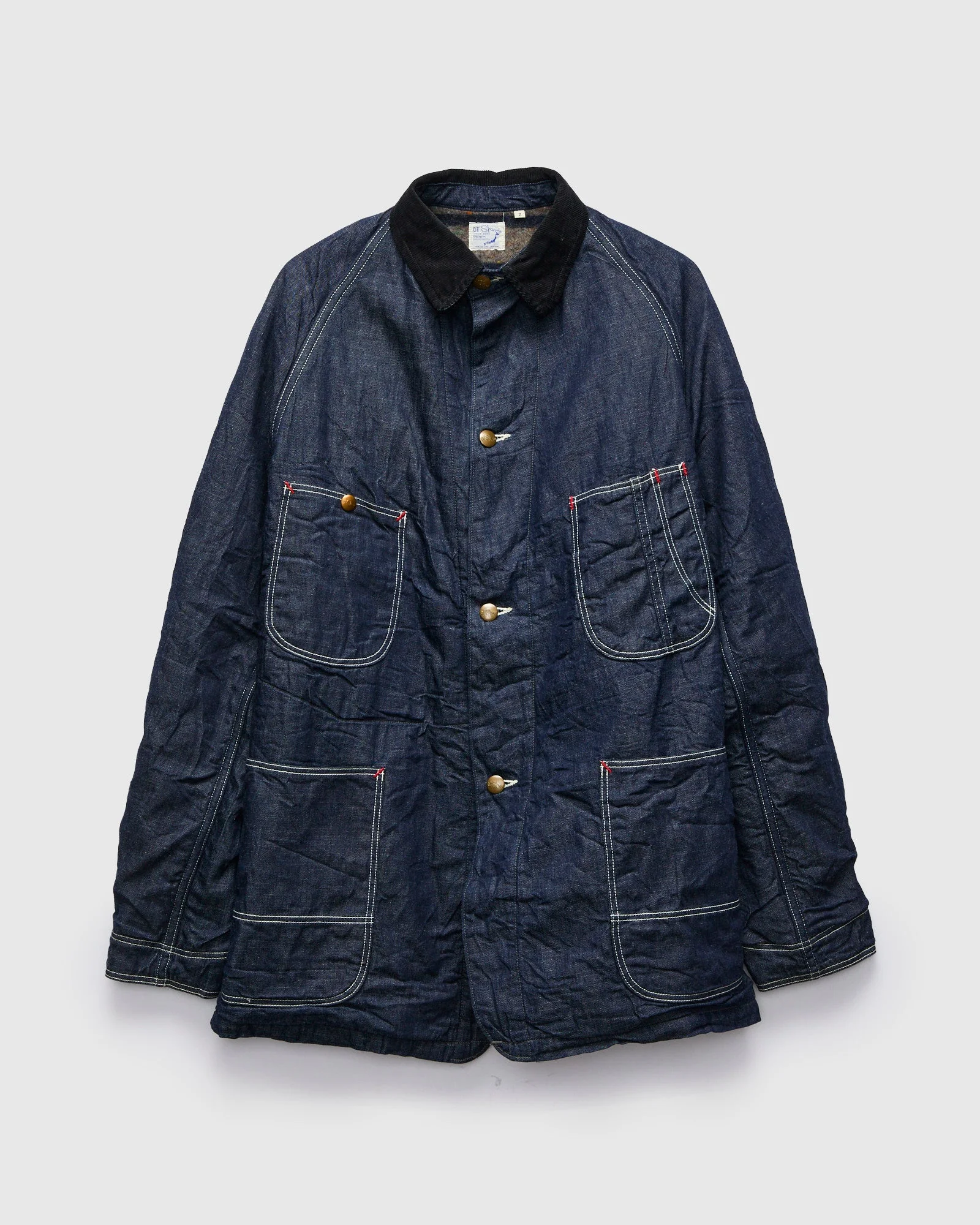 Relaxed Fit Denim Coverall in Indigo - 1