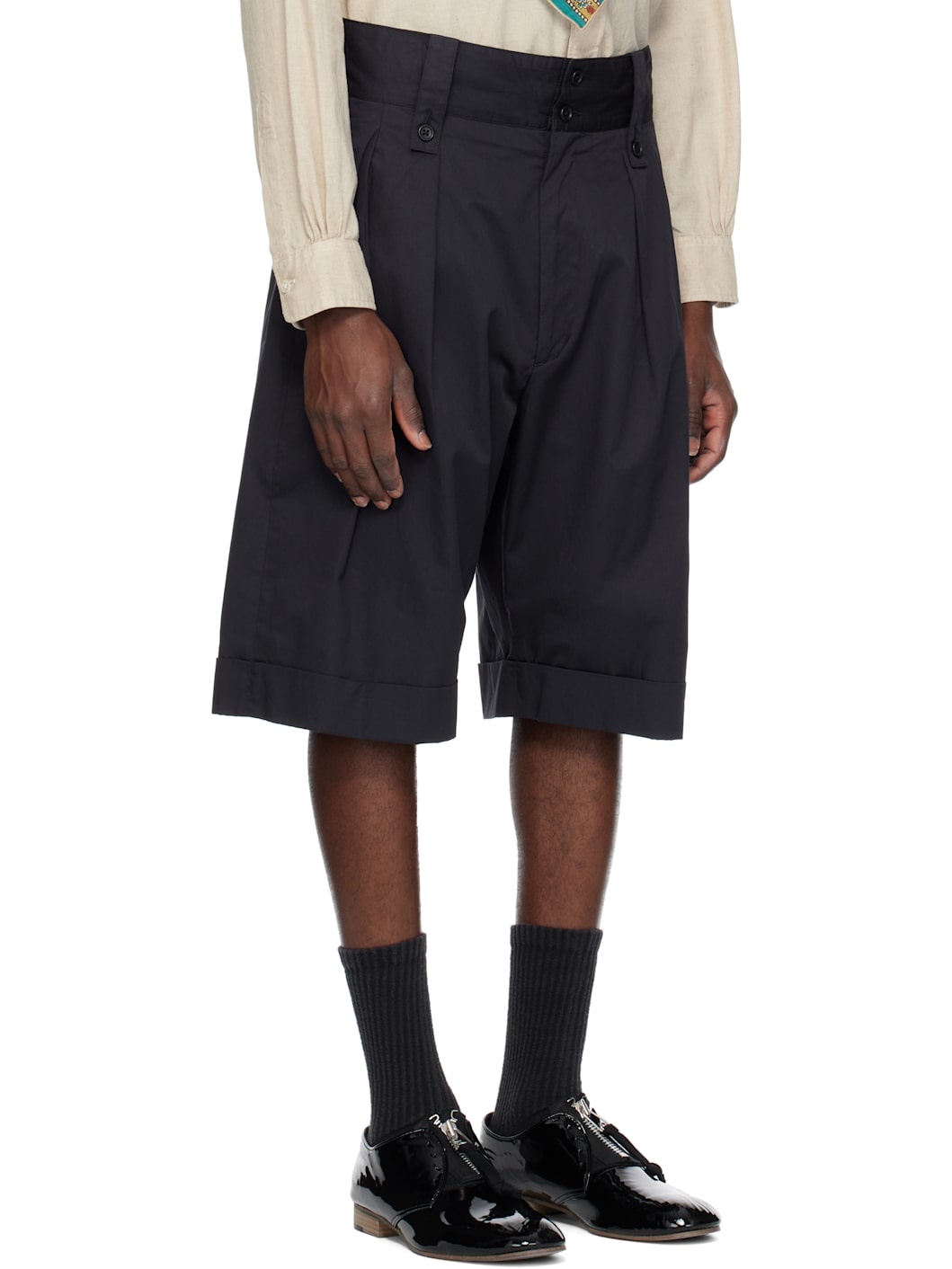 Navy Gurkha Shorts - 2