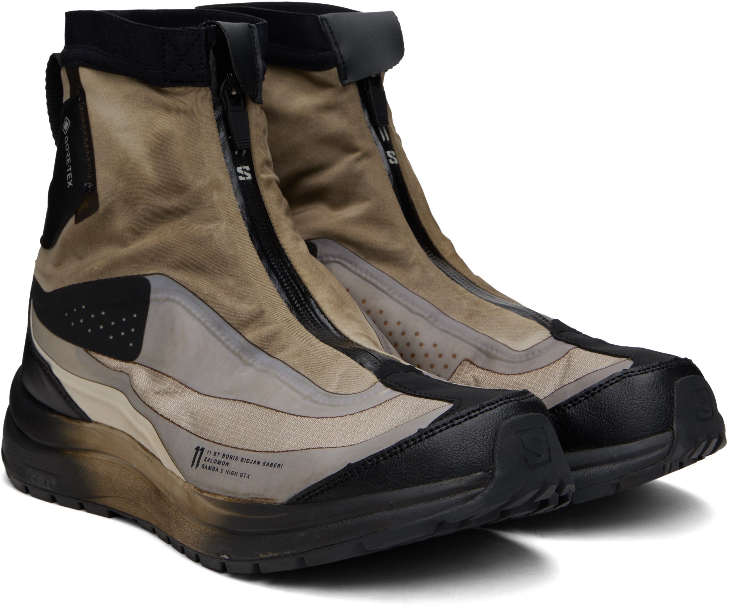 Black & Khaki Salomon Edition Bamba 2 High GTX V2 Sneakers - 4