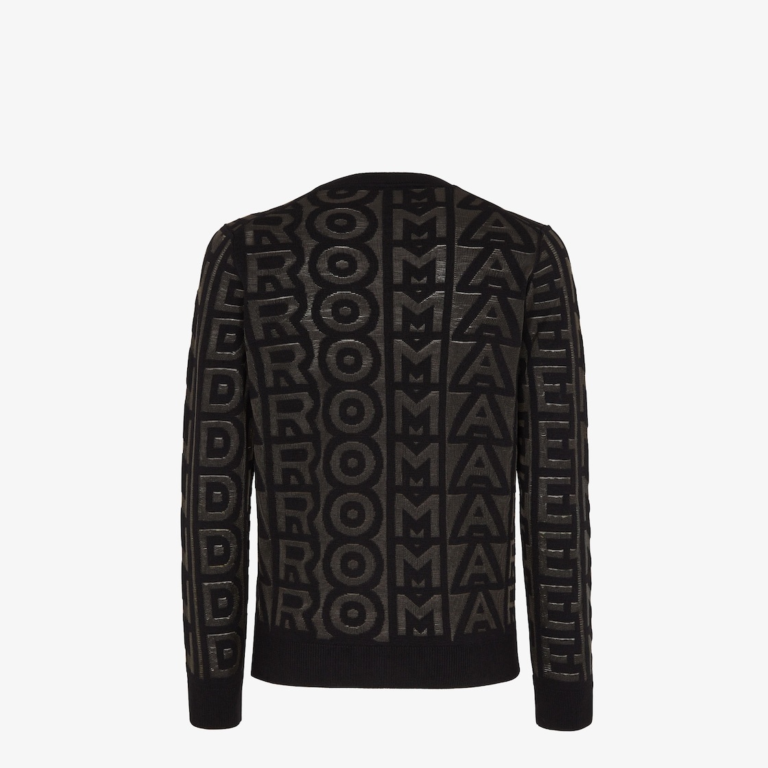 Black wool and nylon Fendi Roma Capsule sweater - 2