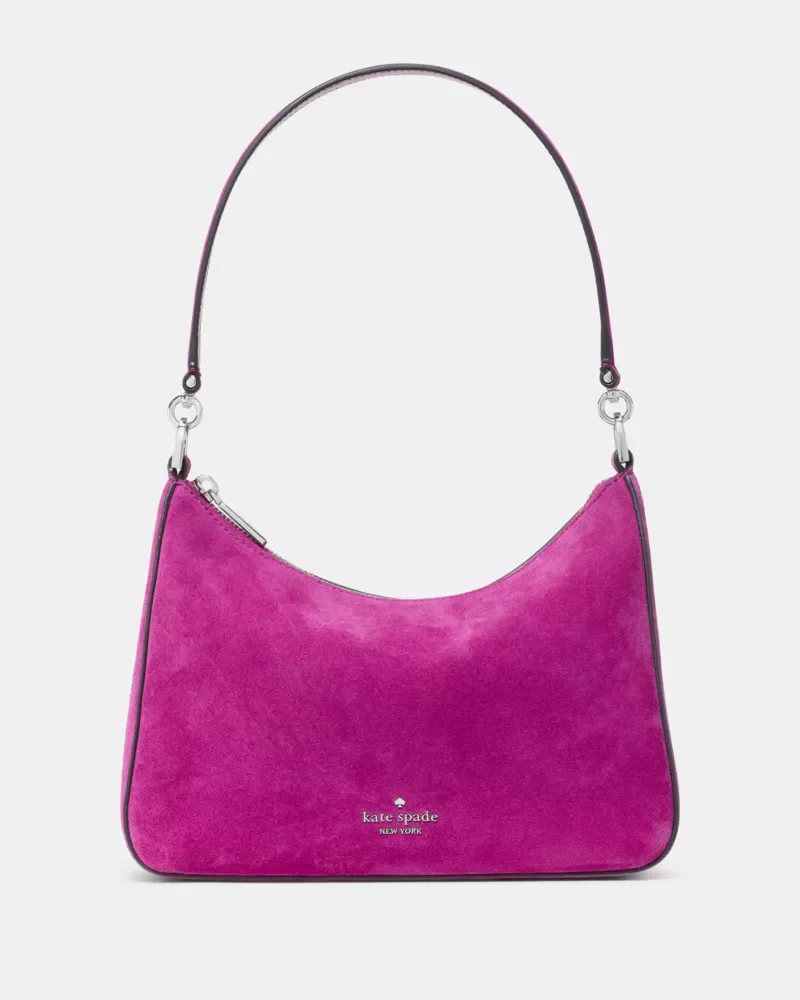 Margot Suede Medium Shoulder Bag - 1