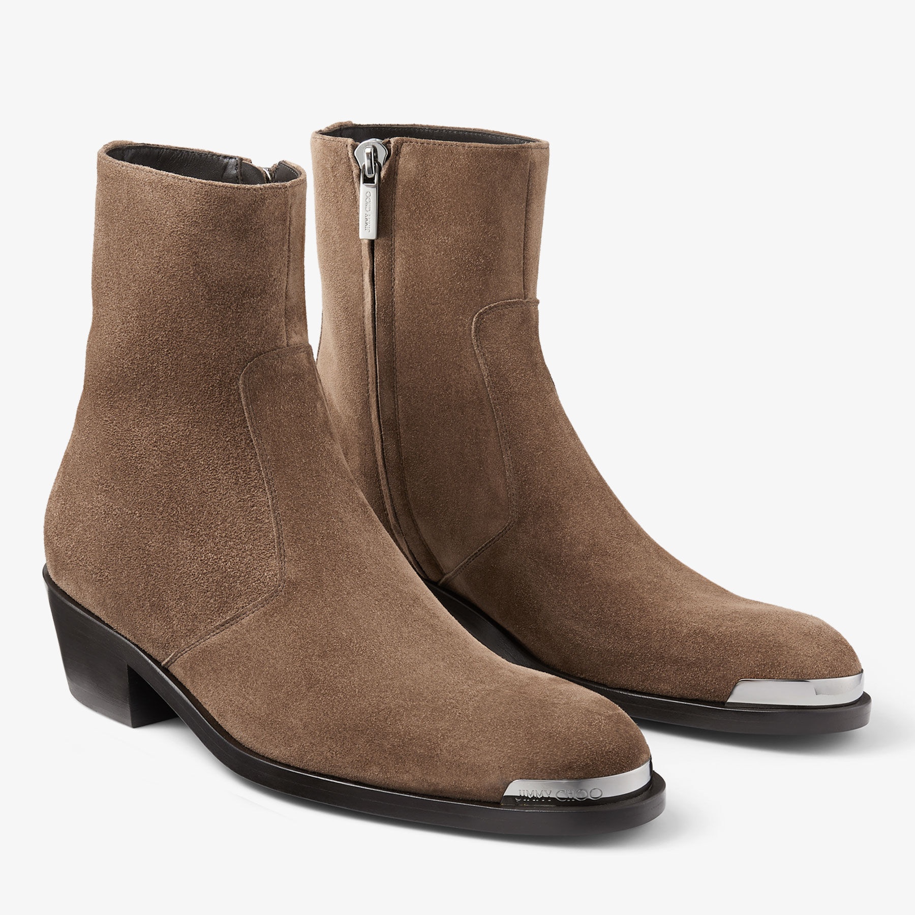 Sammy/M
Oak Velvet Suede Ankle Boots - 2