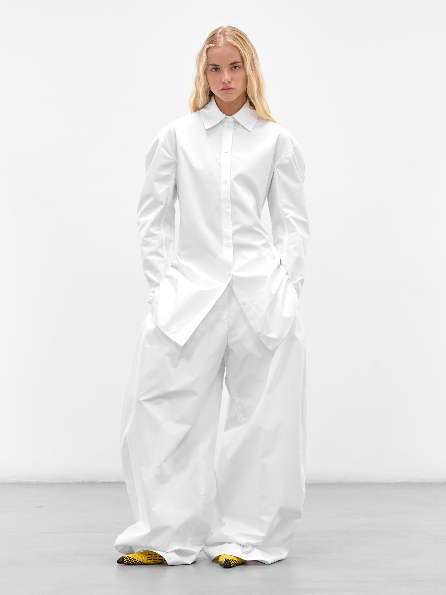 The White Ovalo Shirt Dress - 6