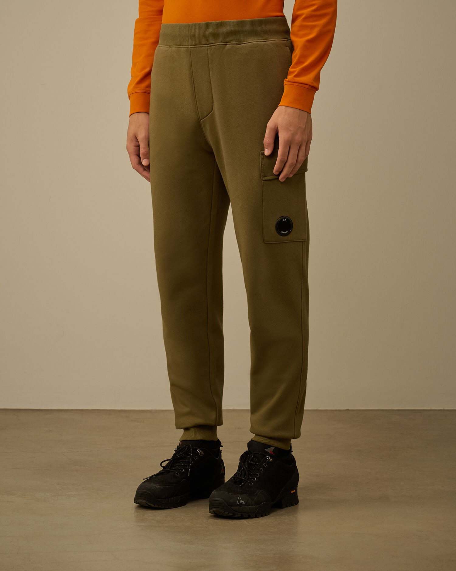 Diagonal Raised Fleece Lens Sweatpants - 3