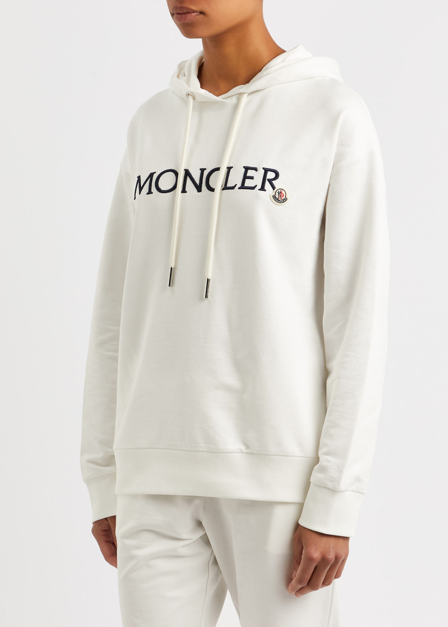 Logo-embroidered hooded cotton sweatshirt - 2
