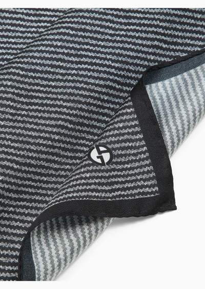 GIORGIO ARMANI ASV printed silk pocket square outlook