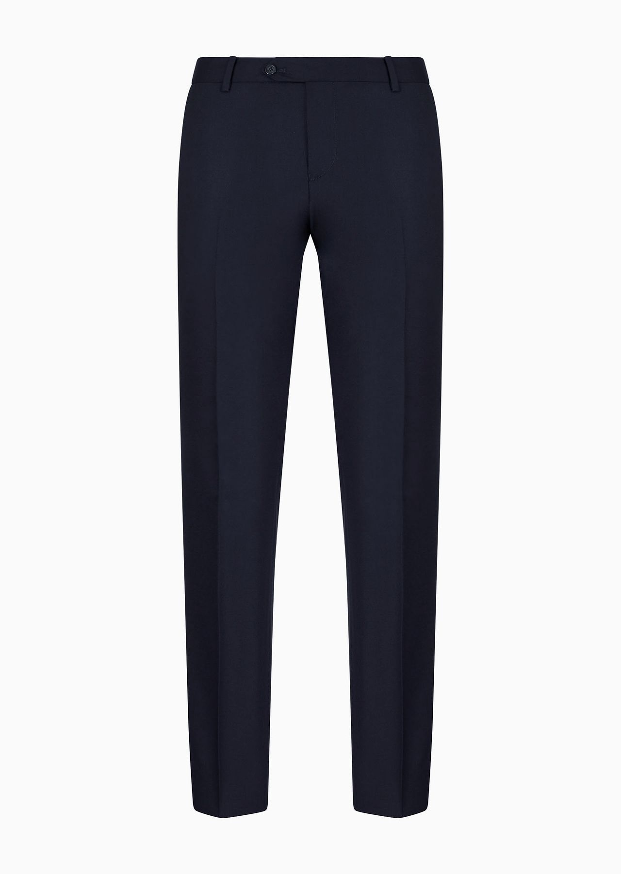 Worsted virgin-wool, creased trousers - 1