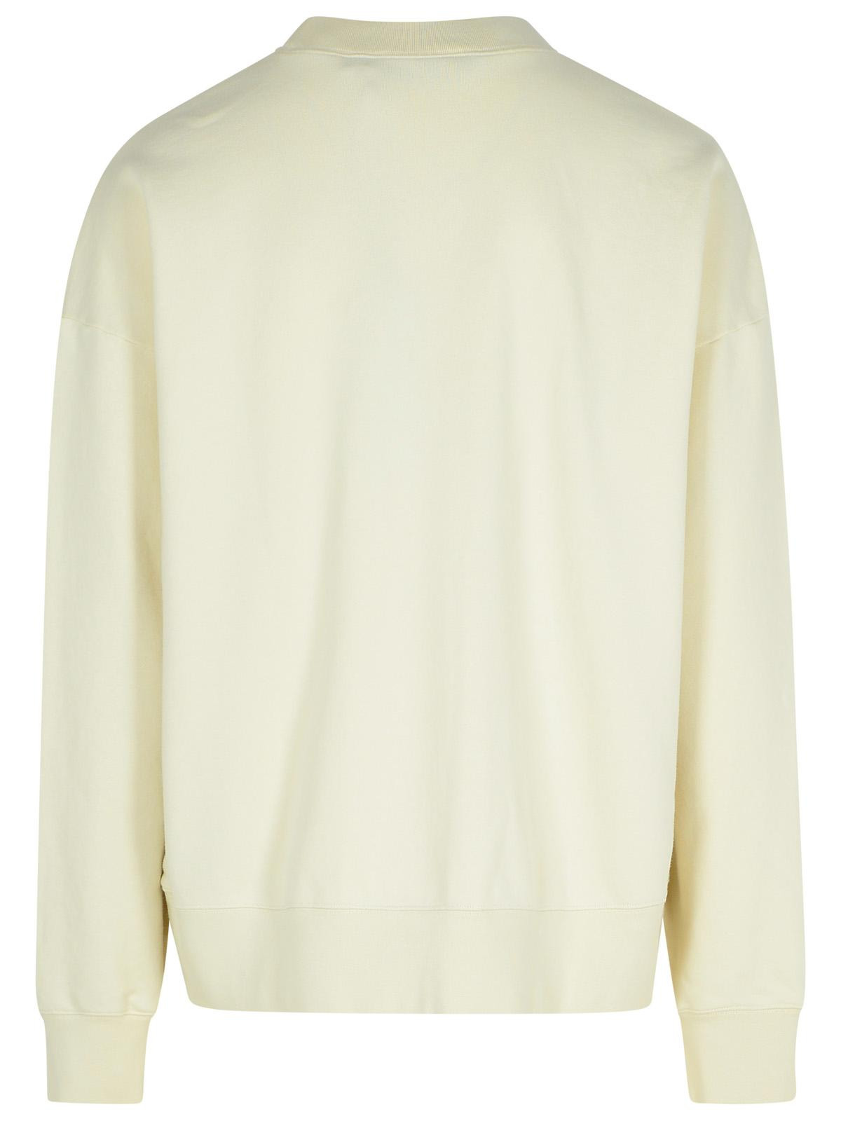 Palm Angels Cream Cotton Sweatshirt Man - 3