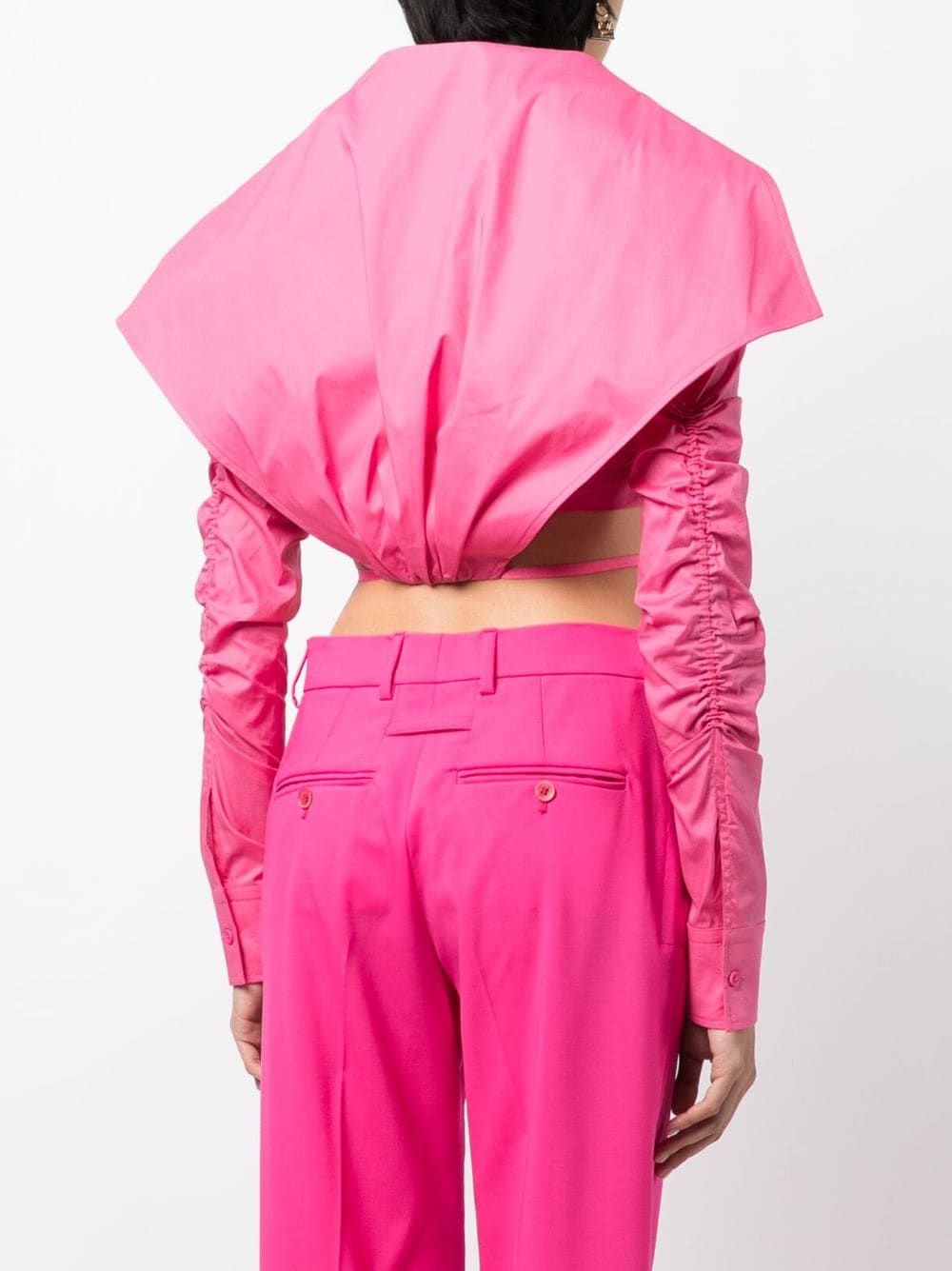 La Chemise Meio cropped shirt - 4