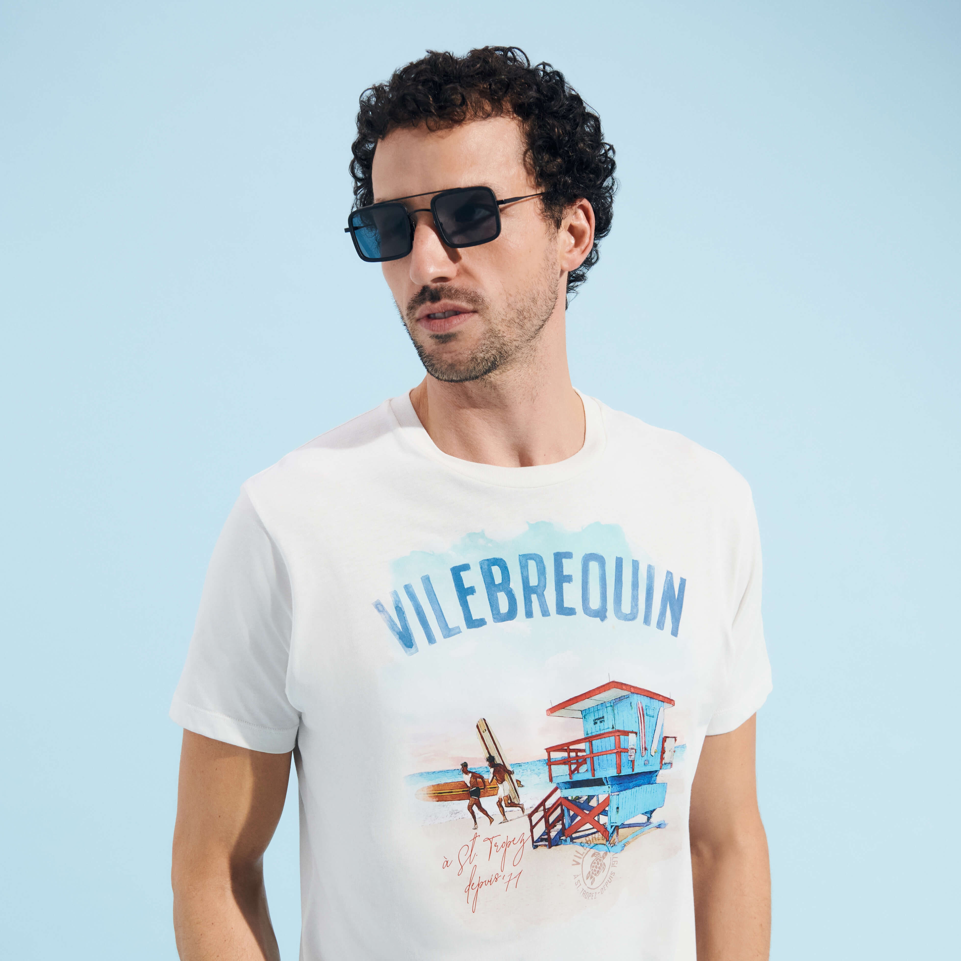 Cotton Men T-shirt Malibu Lifeguard - 6