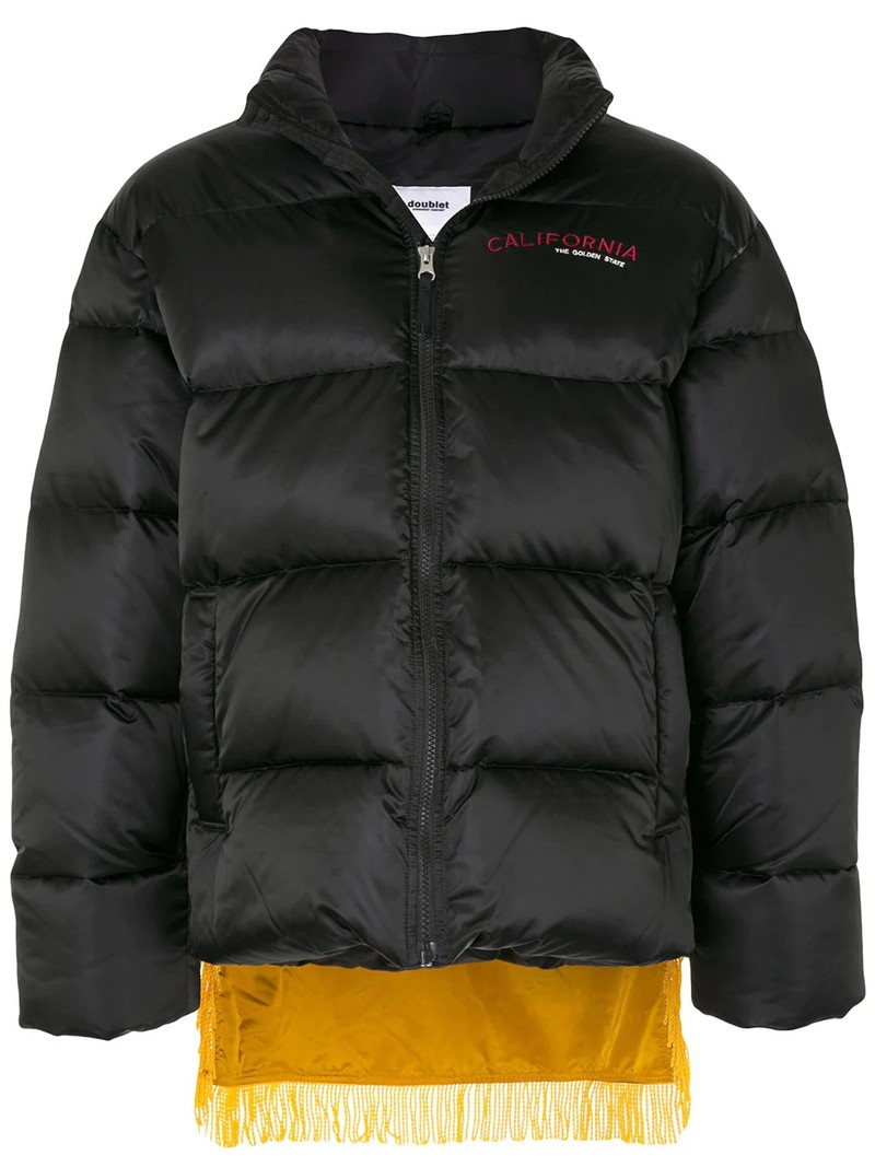 fringed puffer coat 1