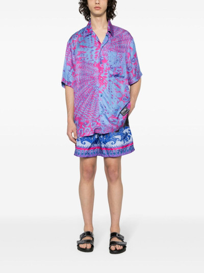 VERSACE Animalier print track shorts outlook