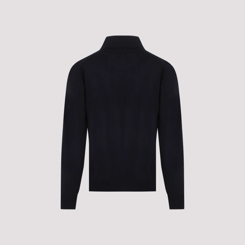 Bottega Veneta BLUE WOOL POLO SHIRT outlook