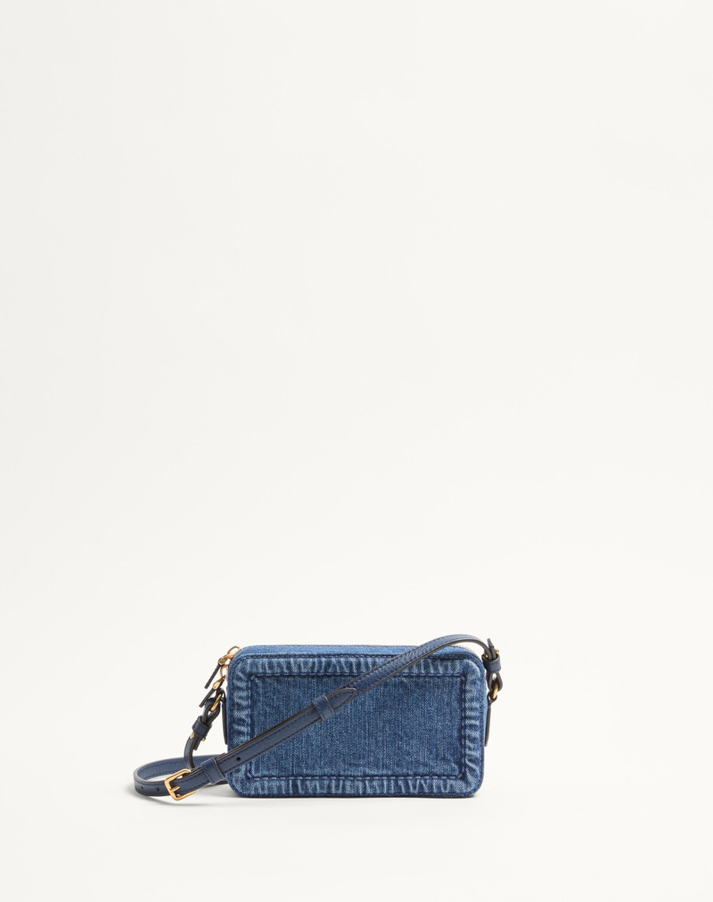 VALENTINO GARAVANI ALLTIME MINI DENIM SHOULDER BAG 4