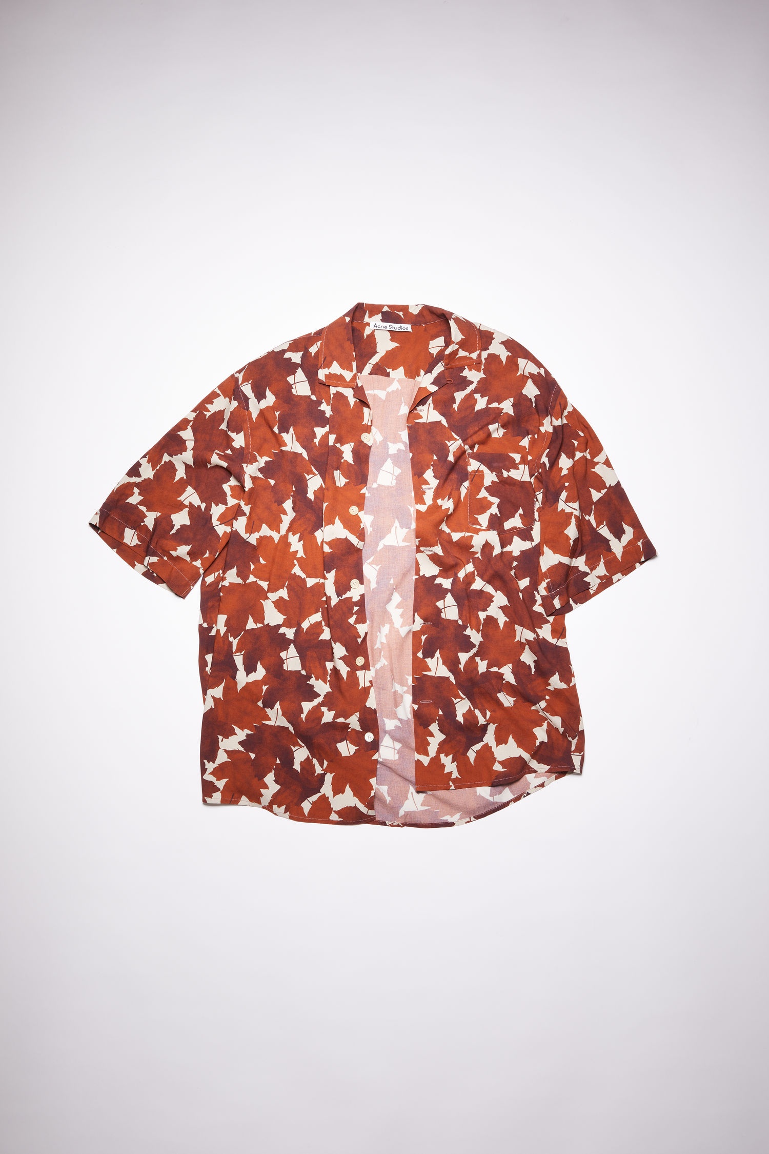 Short sleeve shirt - Rust orange - 1