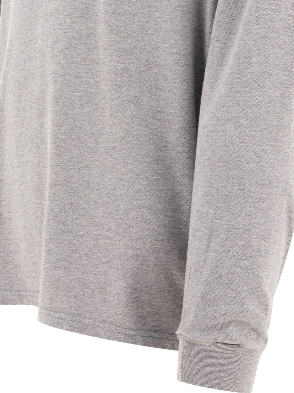 long-sleeve ribbed-detail T-shirt - 4