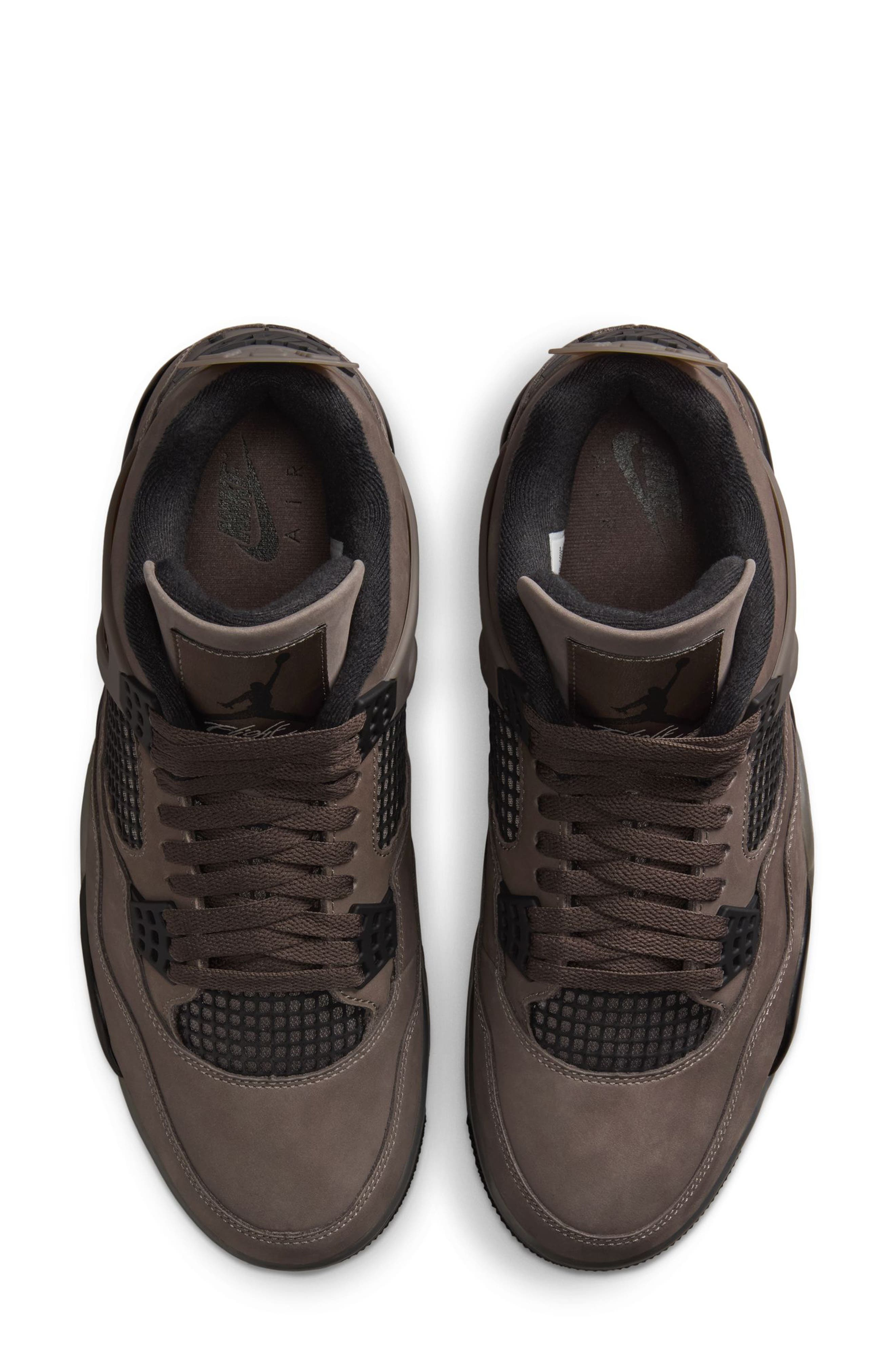 Air Jordan 4 Retro Basketball Sneaker in Cave Stone/Black/Phantom at Nordstrom - 4