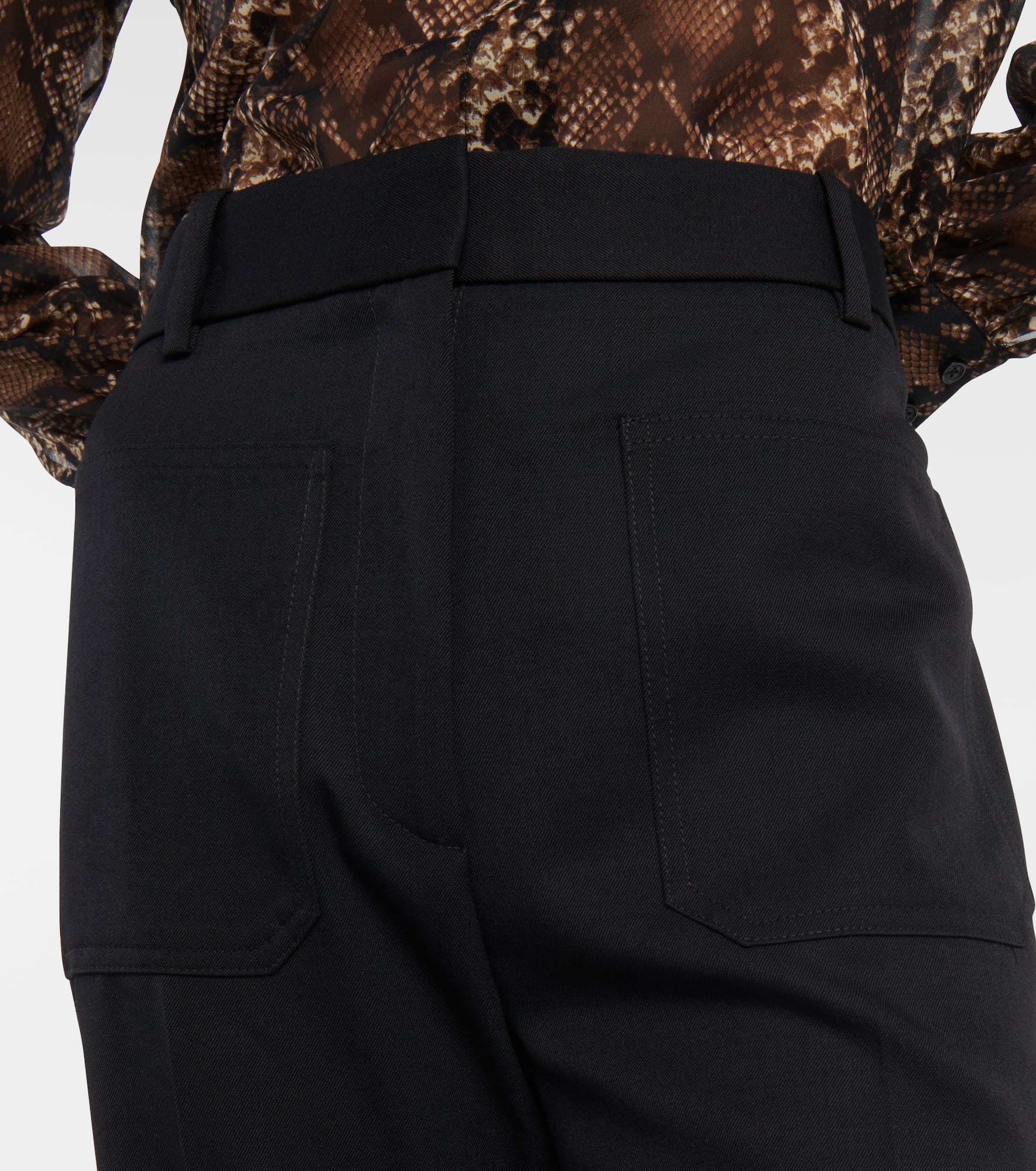 Christophe virgin wool wide-leg pants - 4