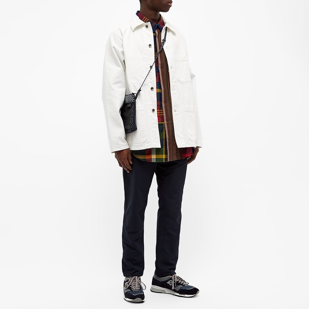 Engineered Garments Plaid Patchwork Combo Stripe Shirt - 5