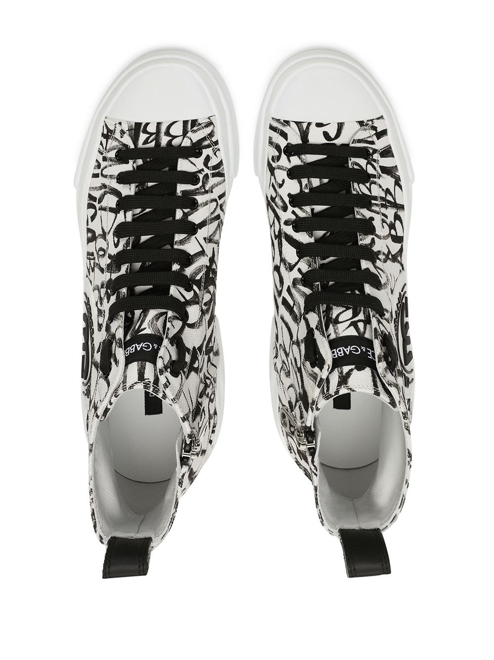 logo-print high-top sneakers - 4