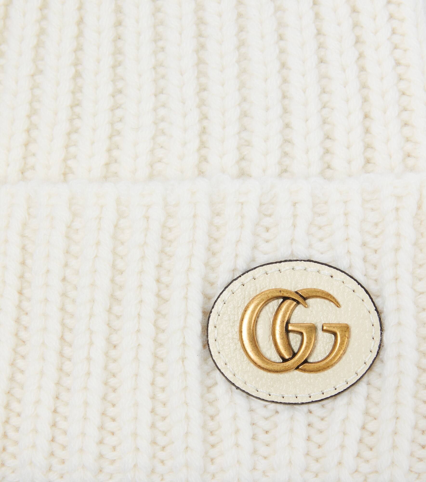 Wool and cashmere leather-trimmed beanie - 3