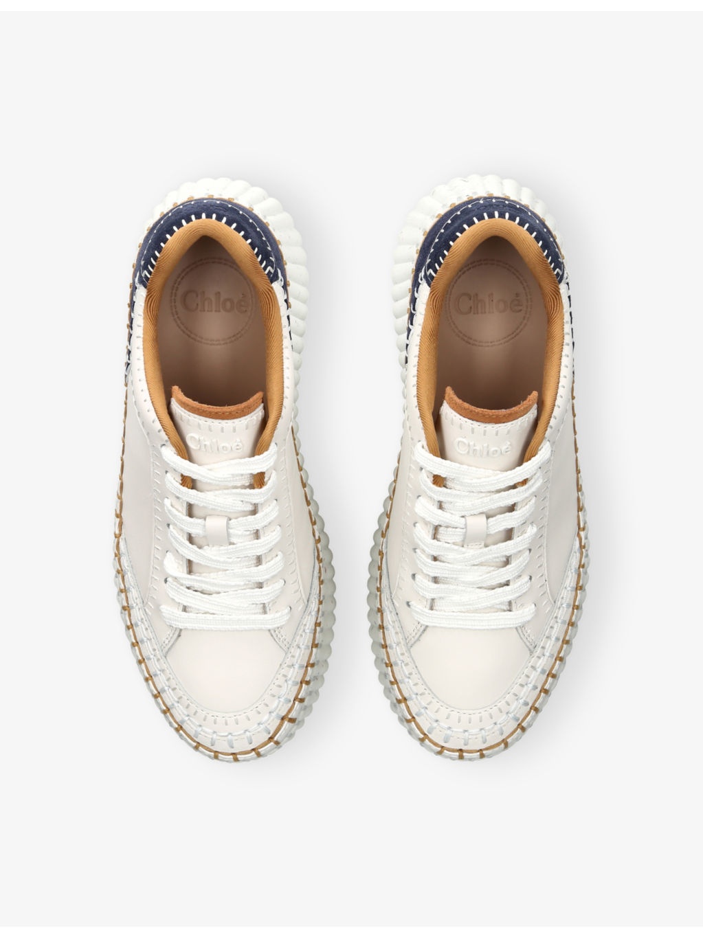 Nama Wedge Leather Trainers - 2