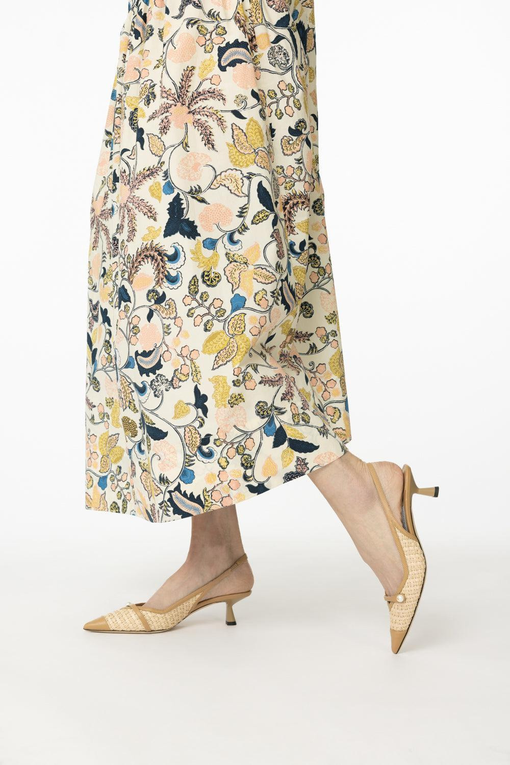 Amita Slingback Pump - Cappucino Raffia - 3