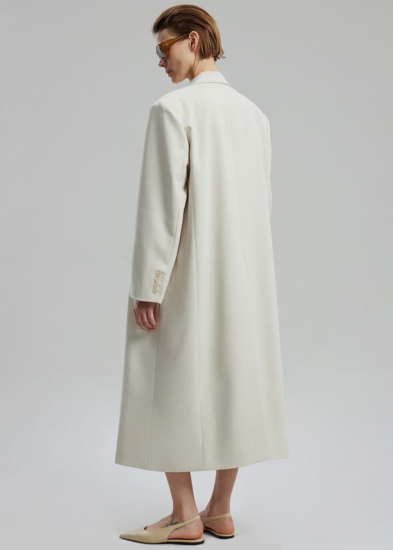 Dex Double Breasted Coat - Beige 8