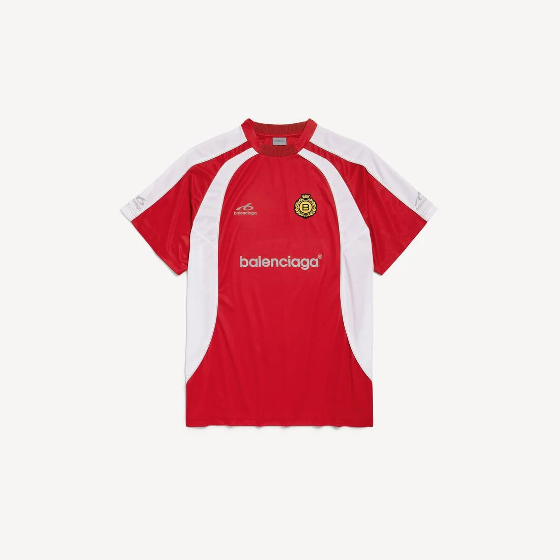 Men's Soccer Oversized T-shirt in Red - 1