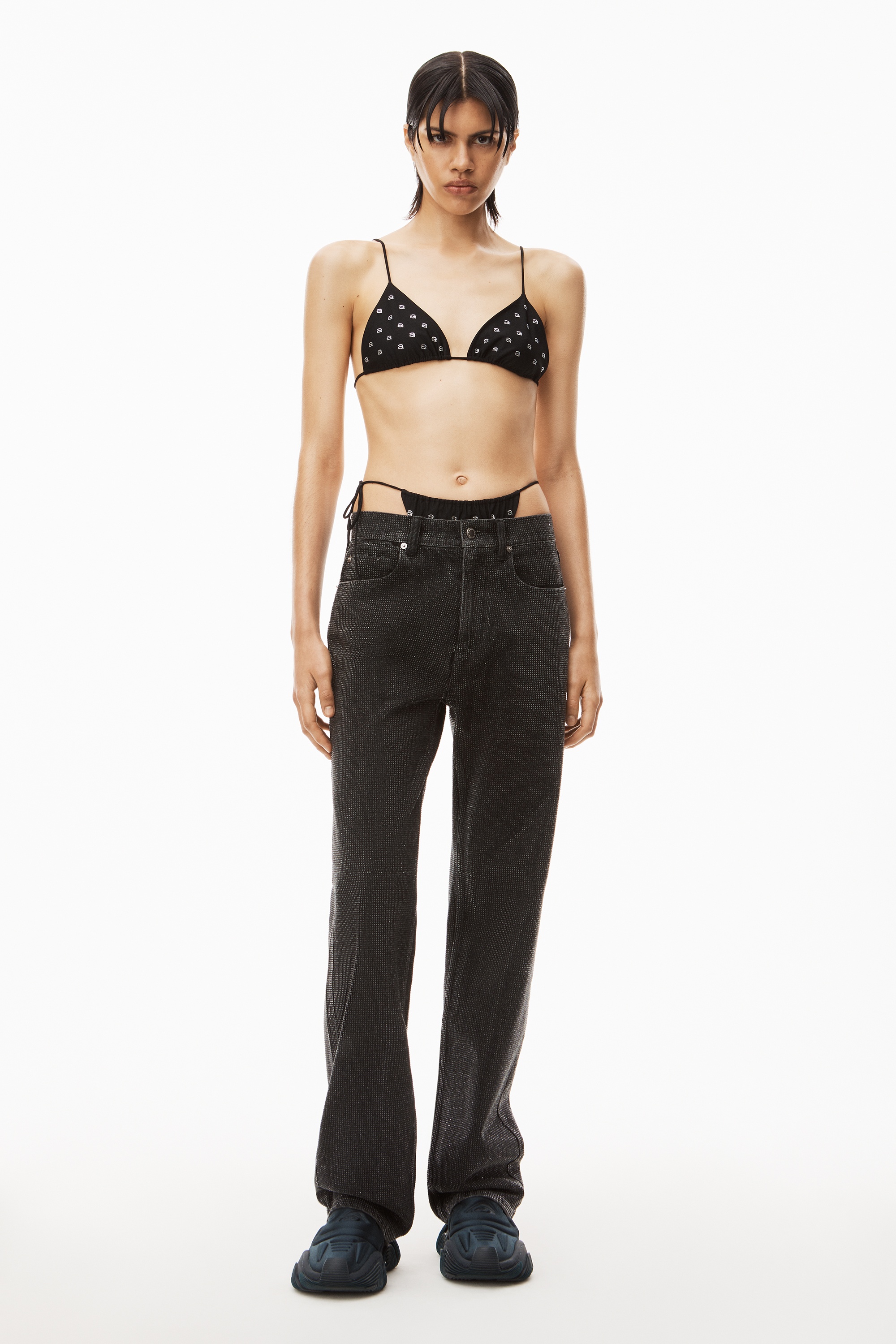 HOTFIX STRING BIKINI TOP IN CONTOUR SWIM - 5