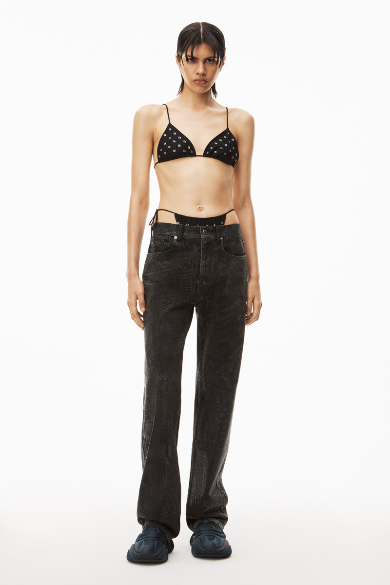 Alexander Wang HOTFIX STRING BIKINI TOP IN CONTOUR SWIM outlook