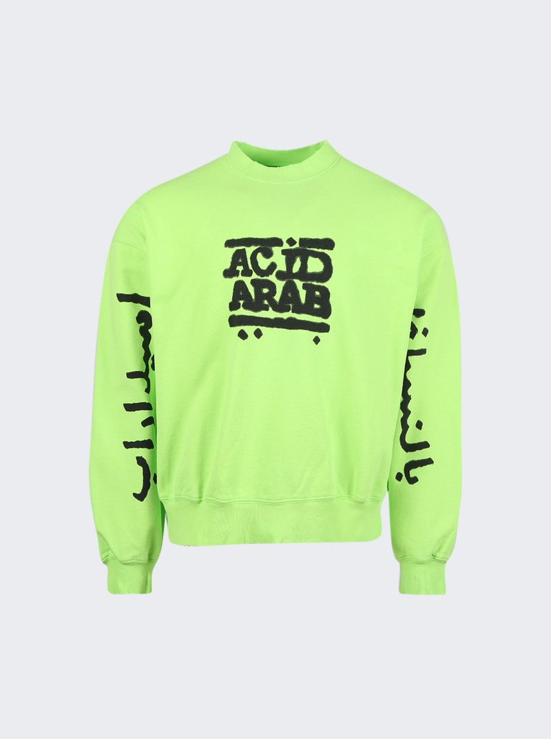 Classic Crewneck Fluo Green - 1