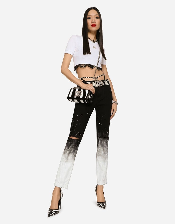 Tie-dye denim jeans - 5
