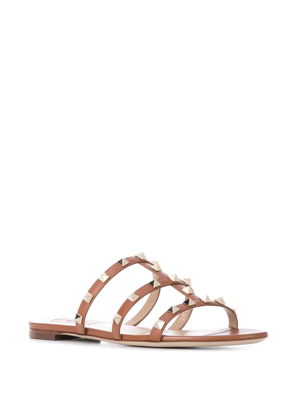 Rockstud flat slide sandals - 2