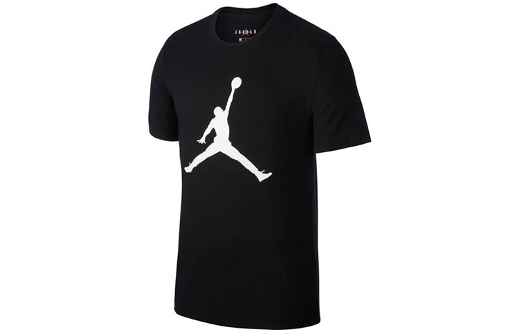 Air Jordan Men's Logo Print Crew Neck Black CJ0921-011 - 2