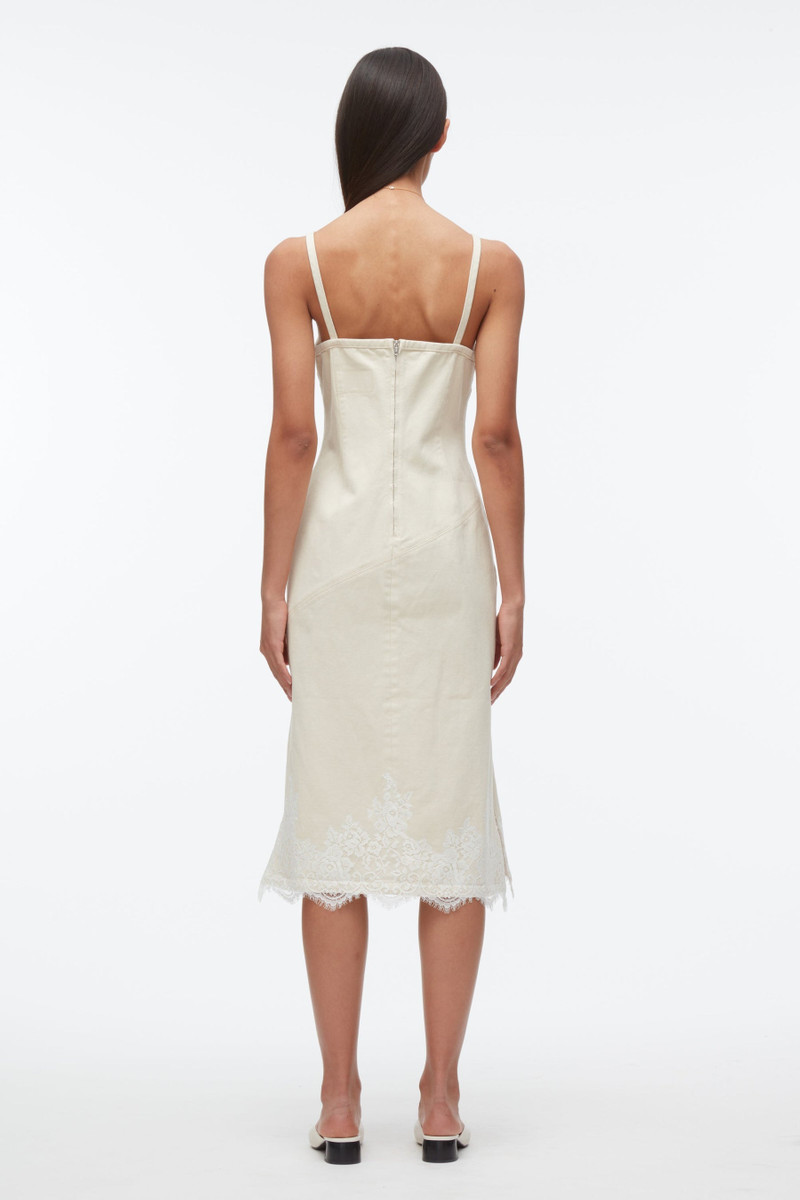 3.1 Phillip Lim Denim Slip Dress With Lace outlook