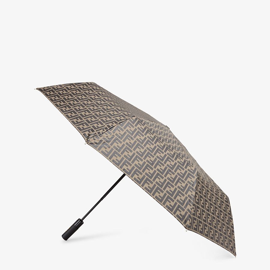 Brown tech fabric umbrella - 1