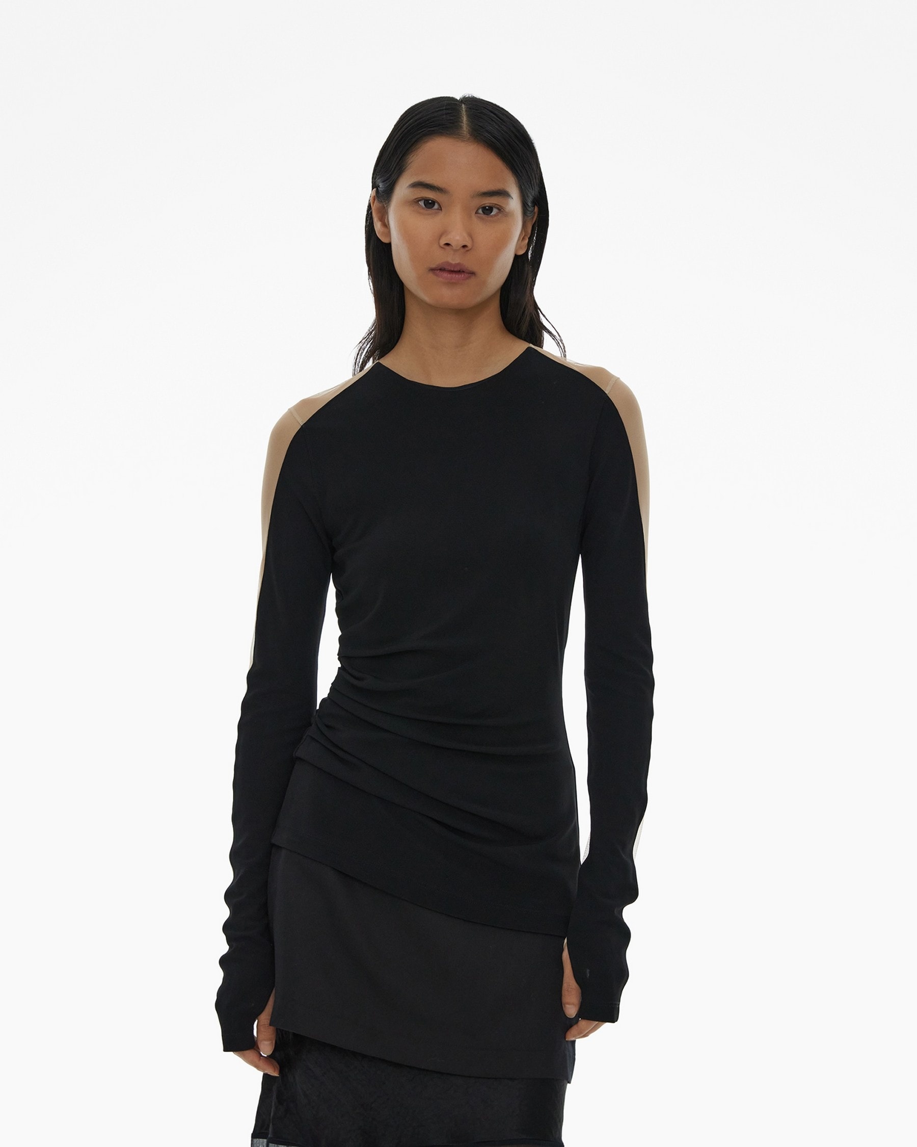 SHEER SLEEVE TOP - 3