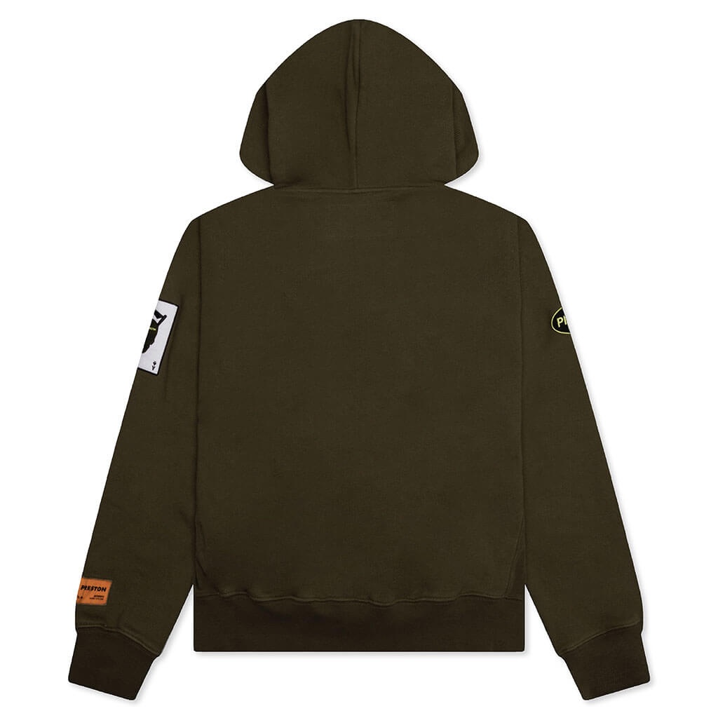 PRESTON RACING HOODIE - DARK OLIVE - 2