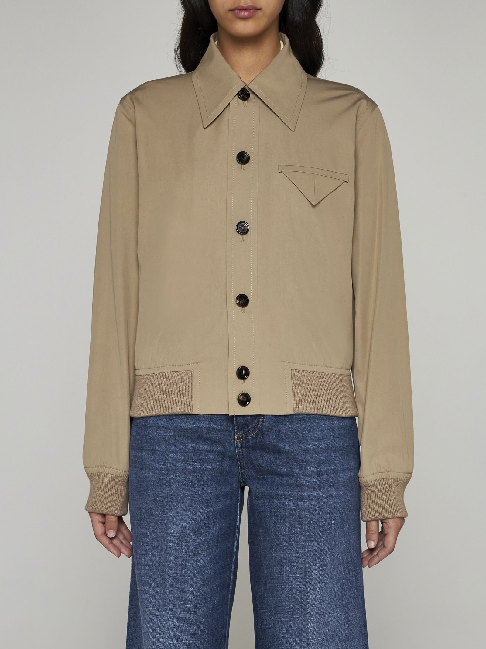 Bottega Veneta Cotton and viscose-blend jacket