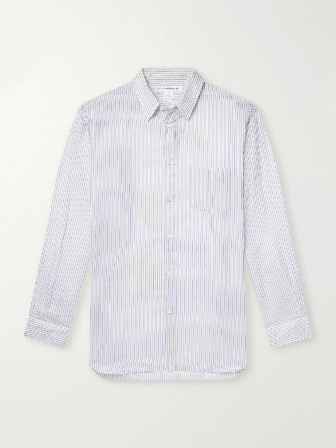 Striped Satin Shirt - 1