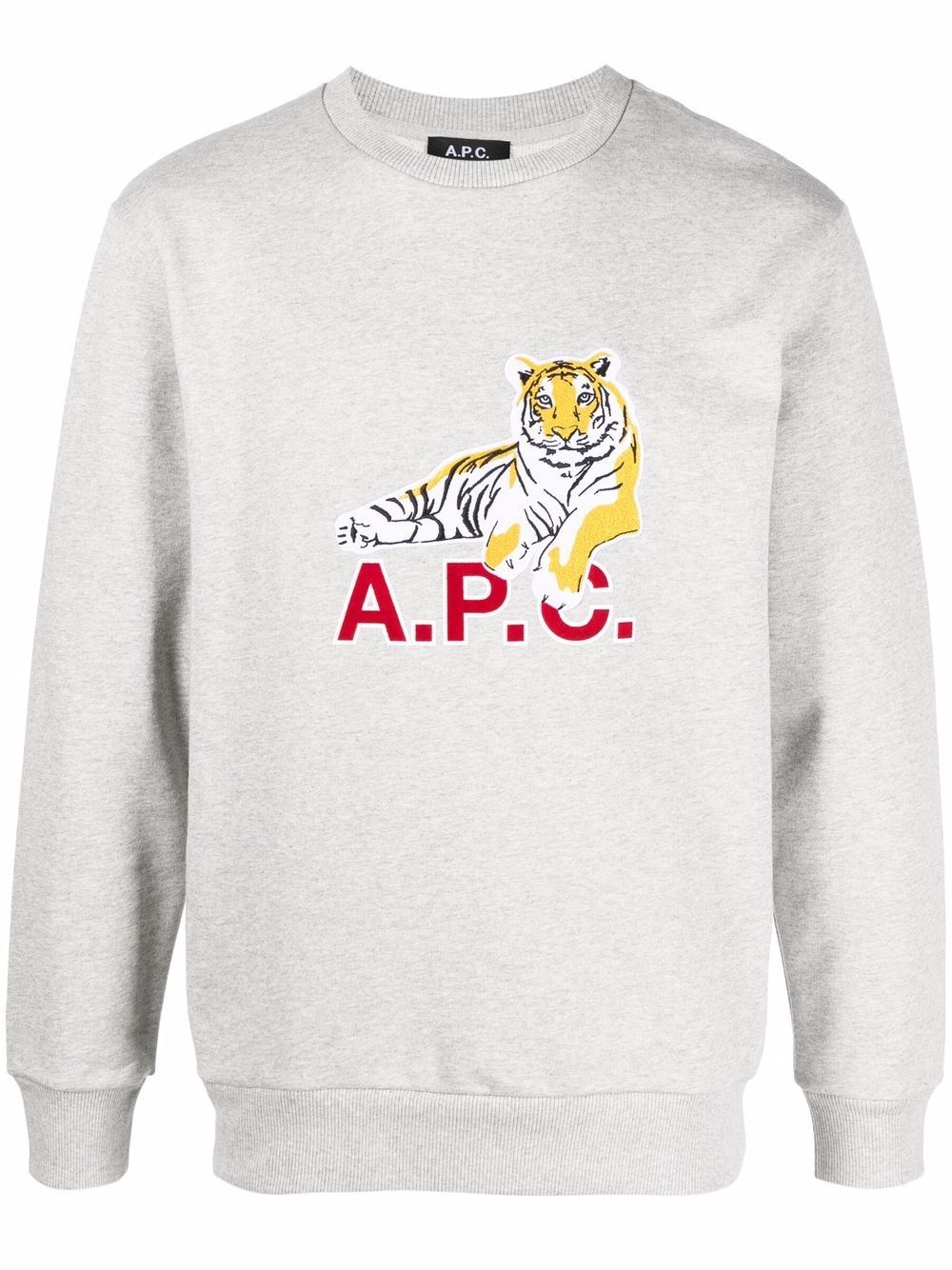 logo-print cotton sweatshirt - 1