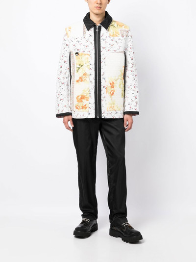 Marine Serre Boutis floral-print quilted jacket outlook