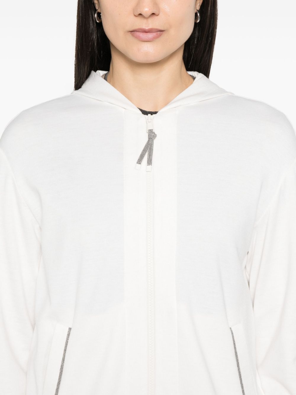 Monili-chain hoodie - 5
