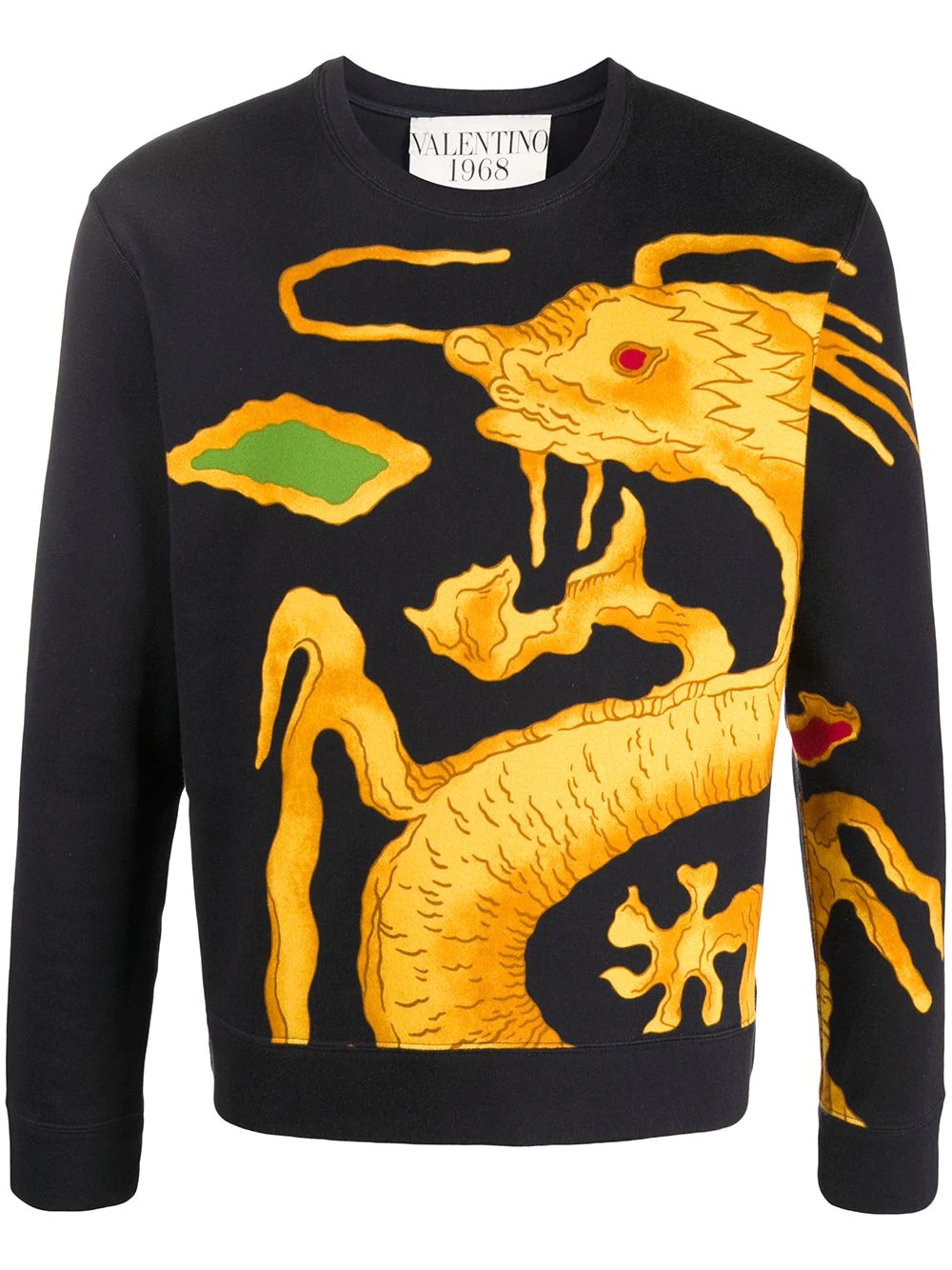 dragon print sweatshirt - 1