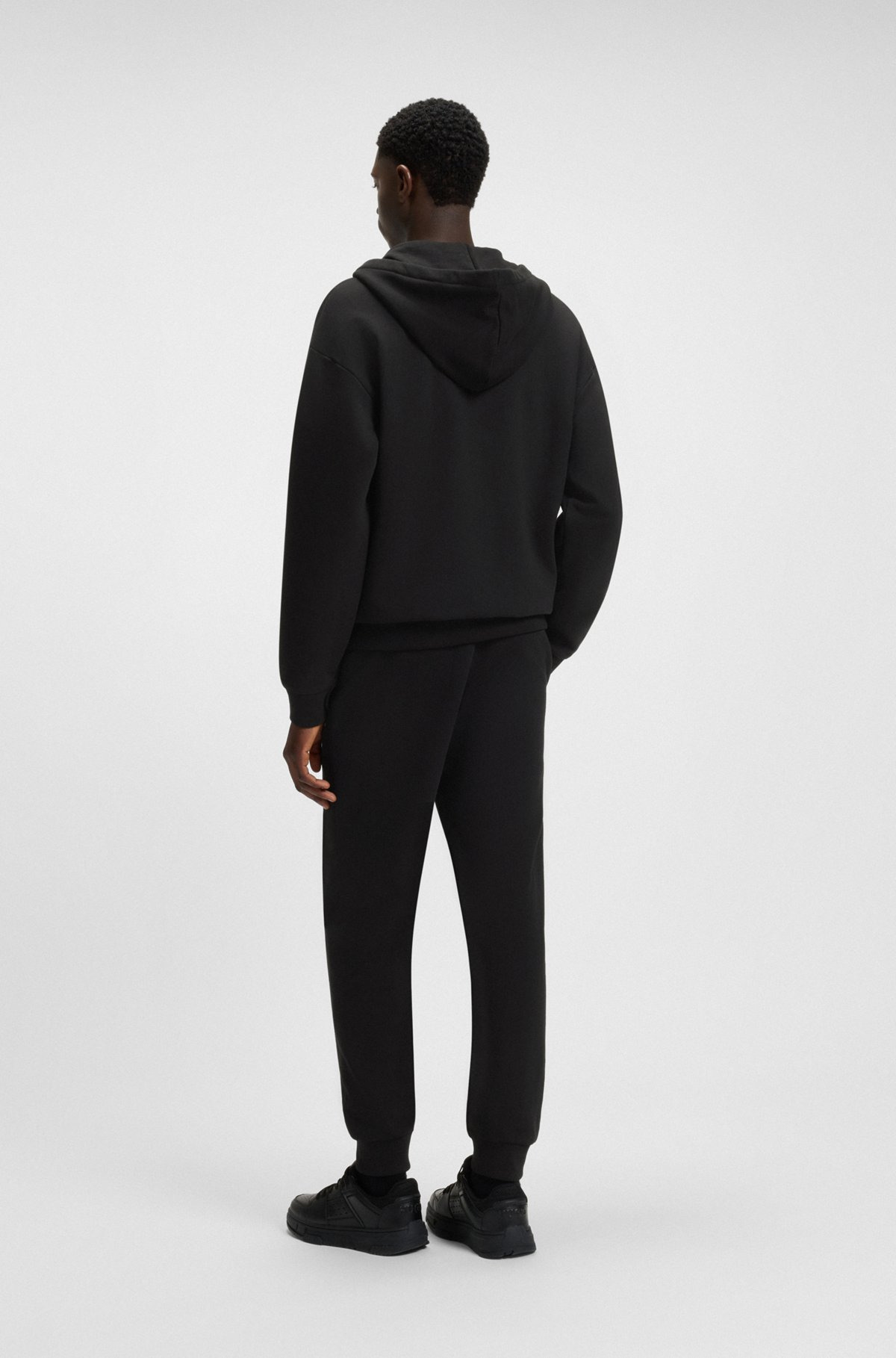 COTTON-TERRY TRACKSUIT BOTTOMS WITH LOGO PRINT - 5