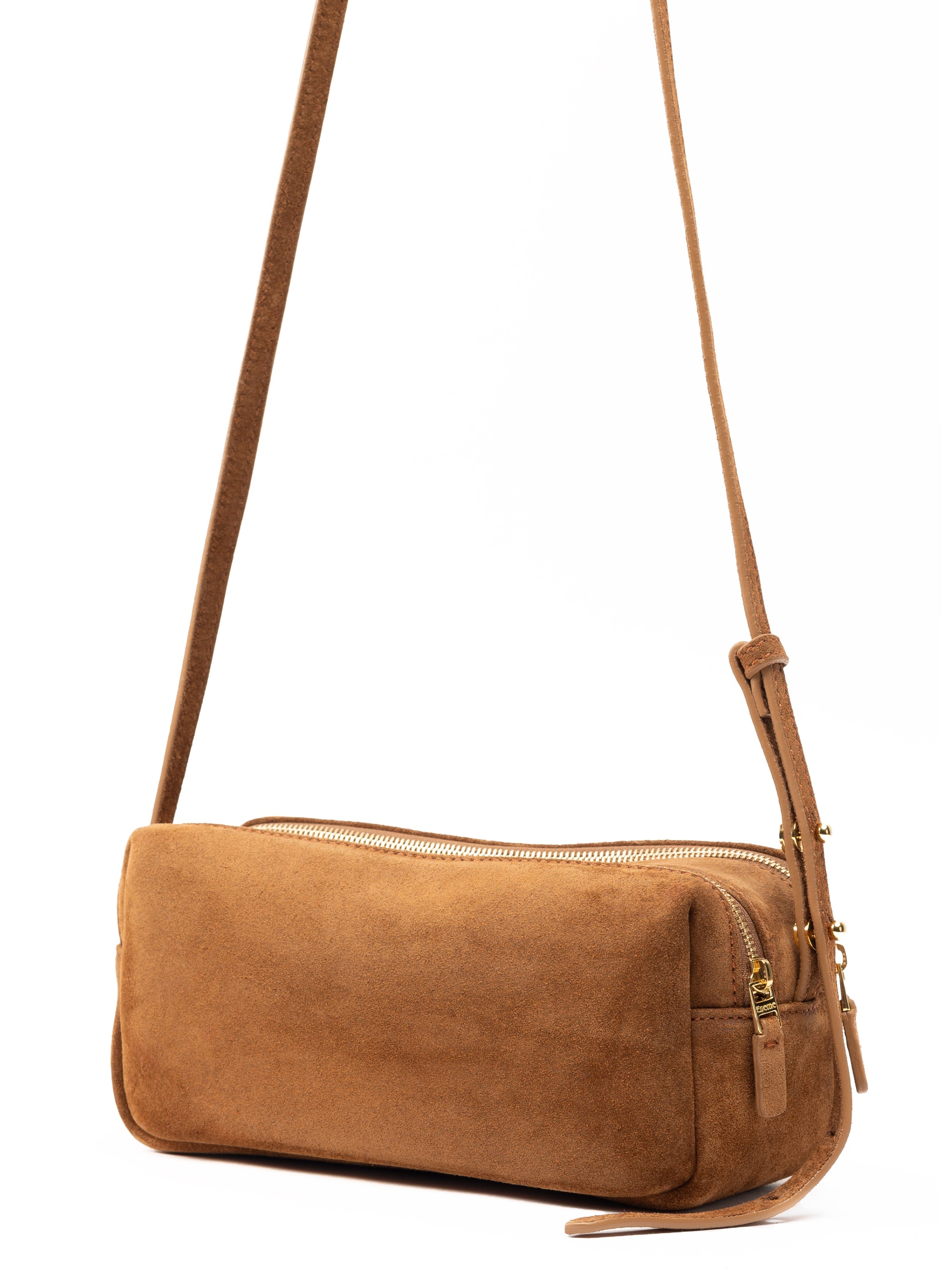 Mini Trousse Suede Cognac - 3
