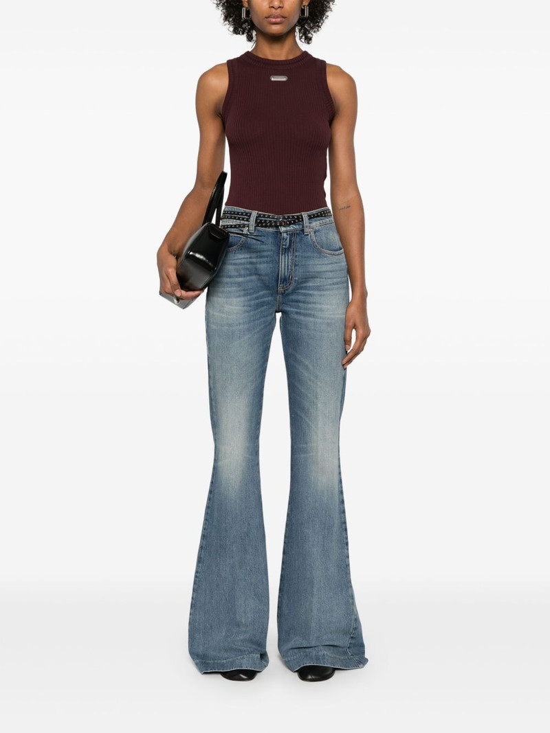 Alexander McQueen mid-rise flared jeans outlook