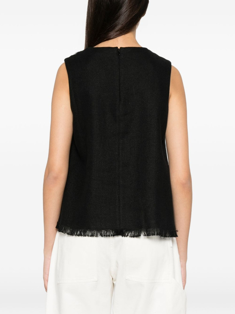 fringed-edge sleeveless top 4