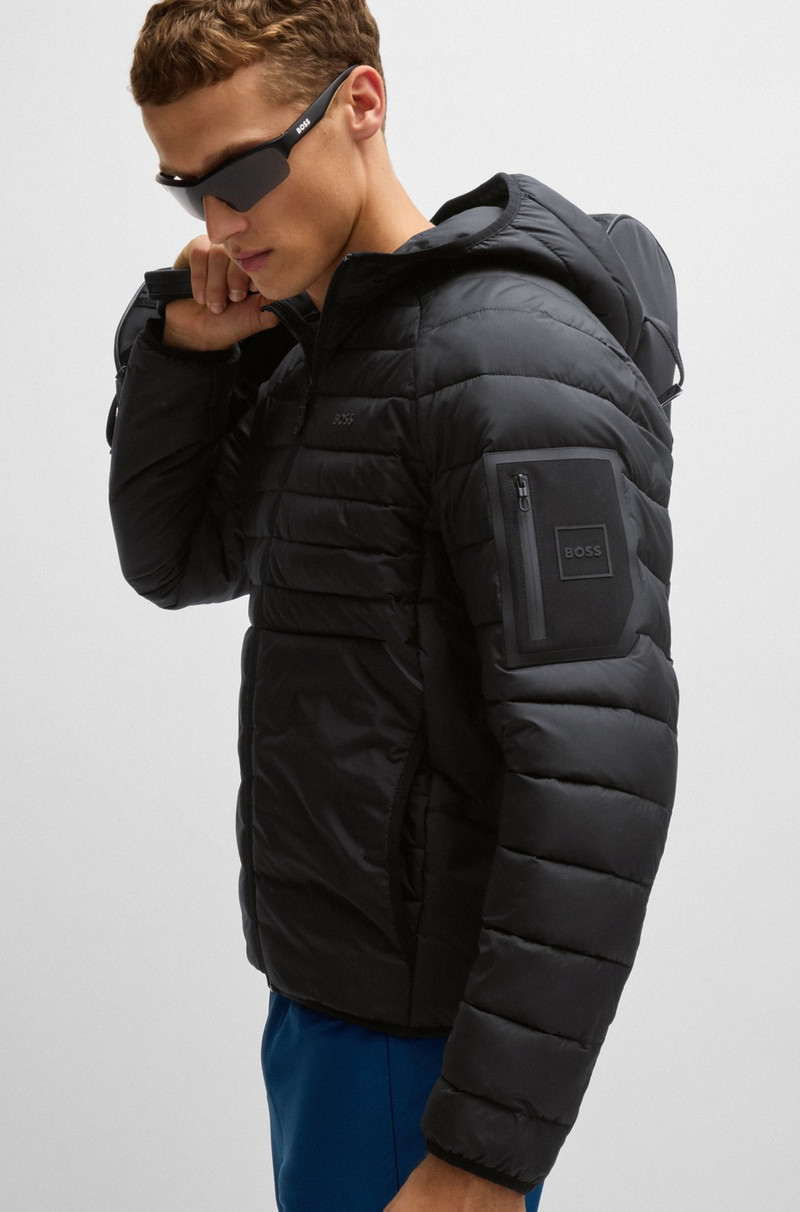 WATER-REPELLENT PADDED JACKET WITH DECORATIVE REFLECTIVE DETAILS 6